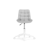 Компьютерное кресло Честер светло-серый велюр velutto 52 / белый