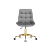 Компьютерное кресло Честер темно-серый / золото