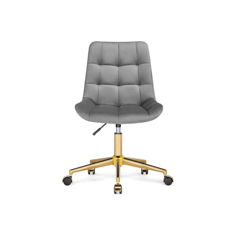 Компьютерное кресло Честер темно-серый / золото