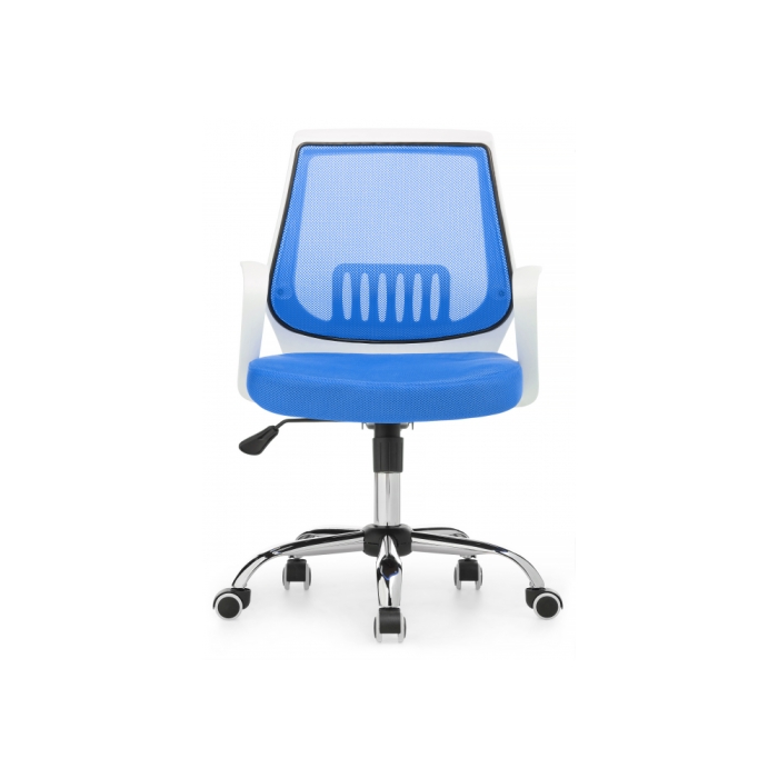 Компьютерное кресло Ergoplus белое / голубое