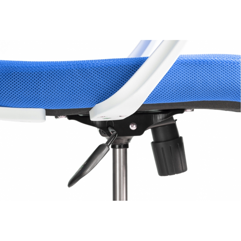 Компьютерное кресло Ergoplus белое / голубое