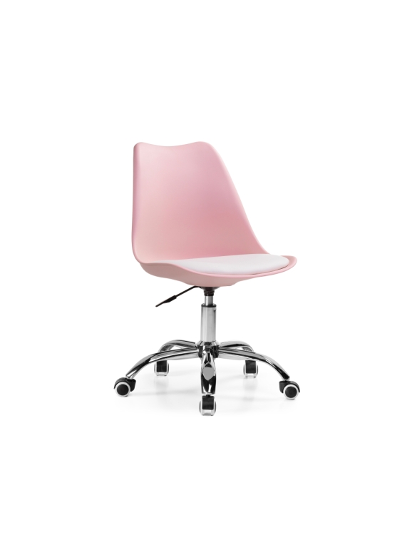 Компьютерное кресло Kolin pink / white