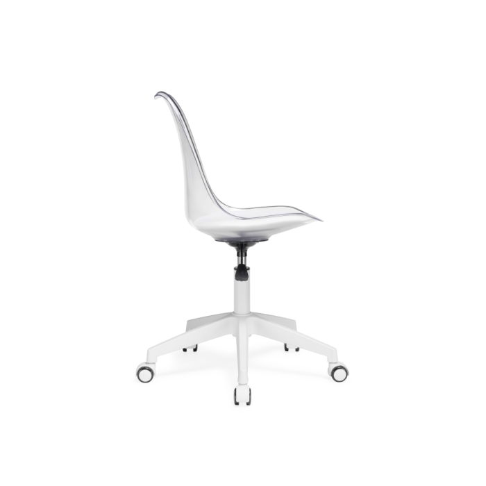 Компьютерное кресло Kolin с подушкой clear / white