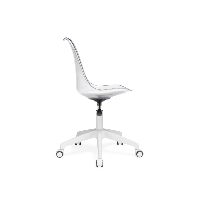 Компьютерное кресло Kolin с подушкой clear / white