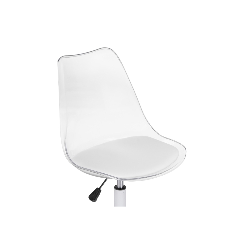 Компьютерное кресло Kolin с подушкой clear / white