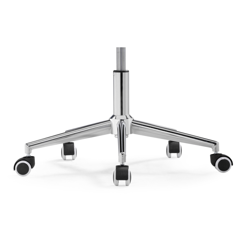 Компьютерное кресло Квадро бежевое / хром