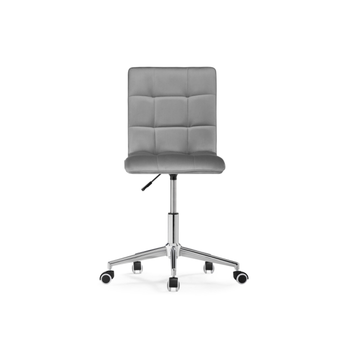 Компьютерное кресло Квадро темно-серое / хром
