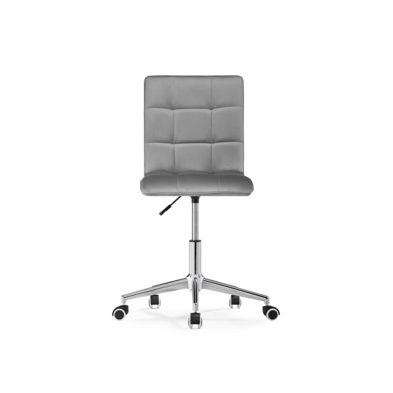 Компьютерное кресло Квадро темно-серое / хром