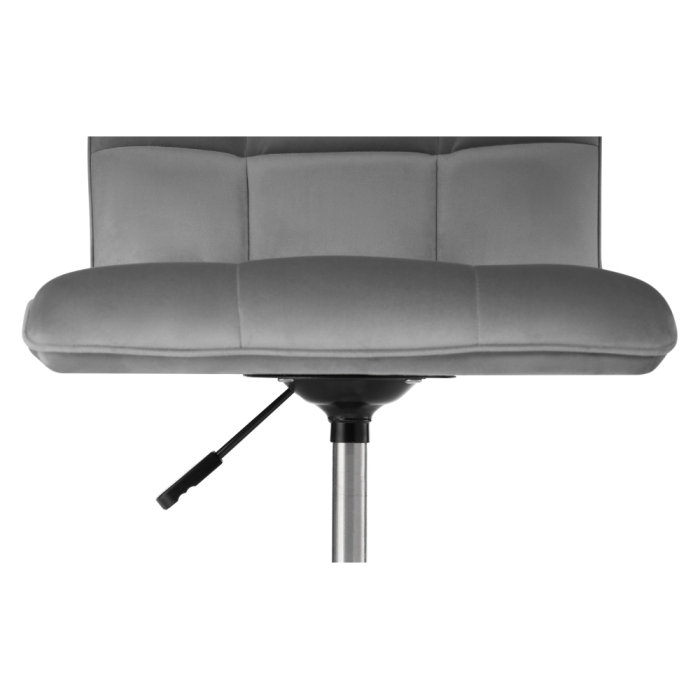 Компьютерное кресло Квадро темно-серое / хром