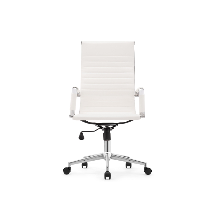 Компьютерное кресло Reus pu white / chrome