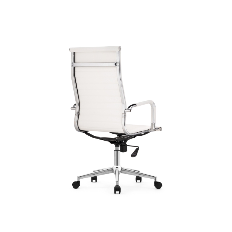 Компьютерное кресло Reus pu white / chrome