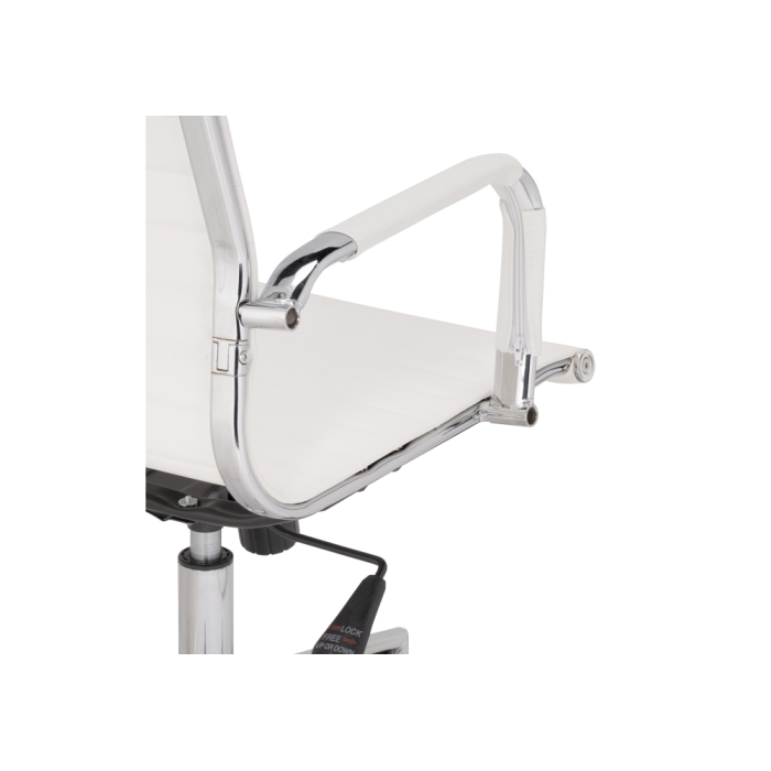 Компьютерное кресло Reus pu white / chrome