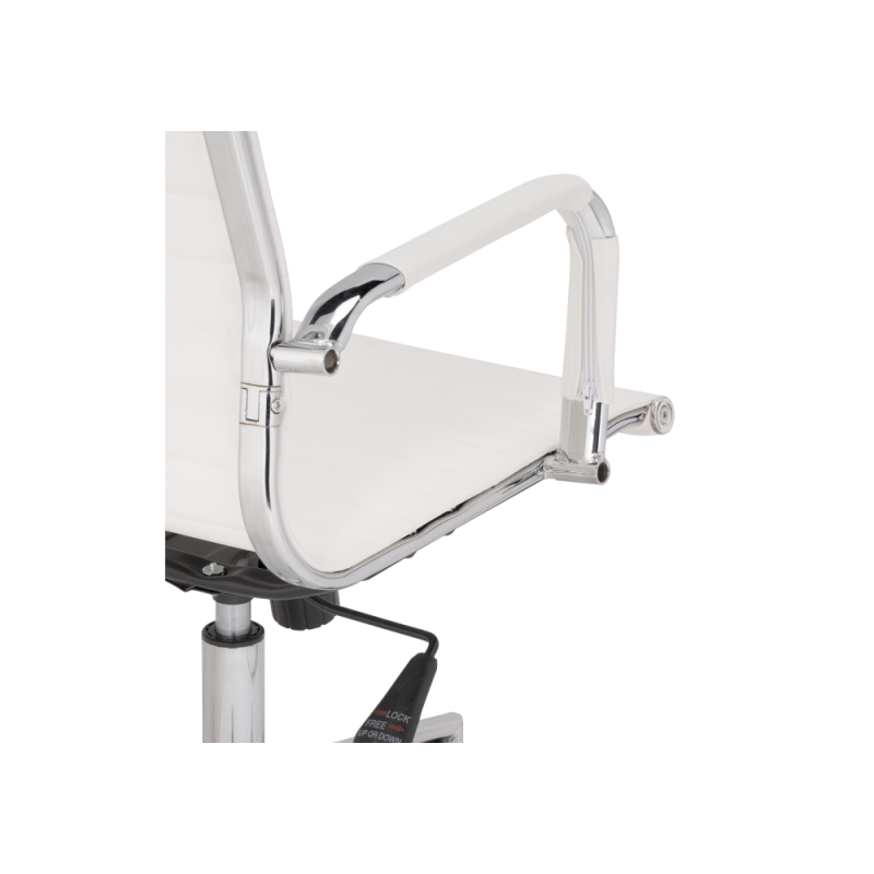 Компьютерное кресло Reus pu white / chrome