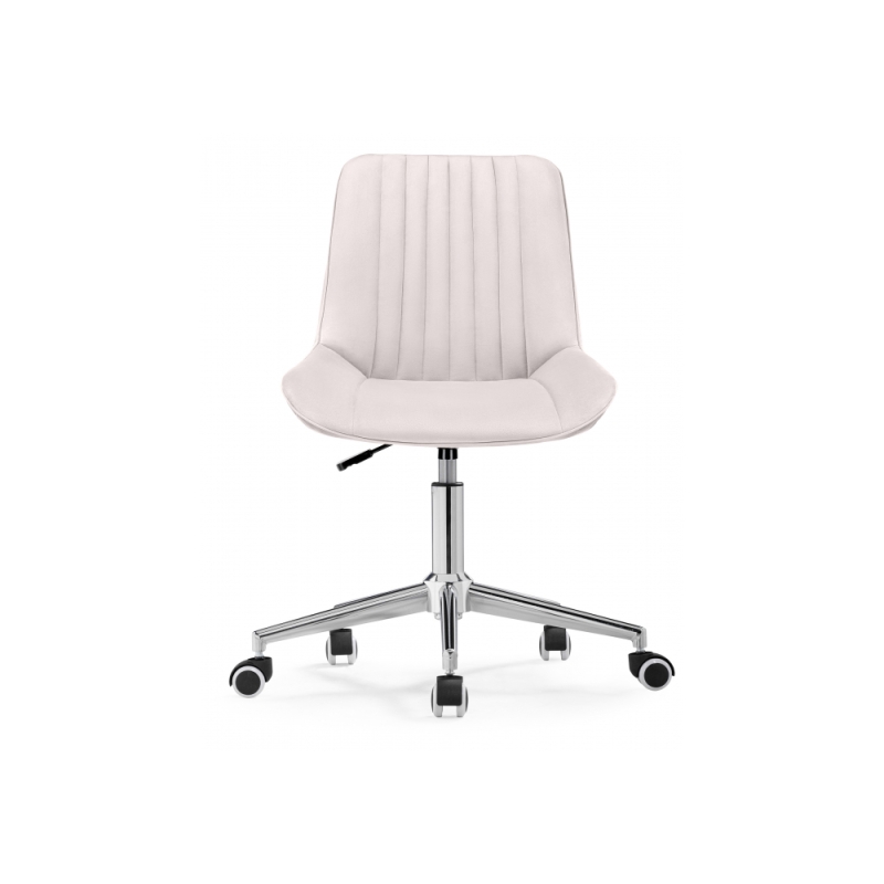 Компьютерное кресло Сеона молочный / хром