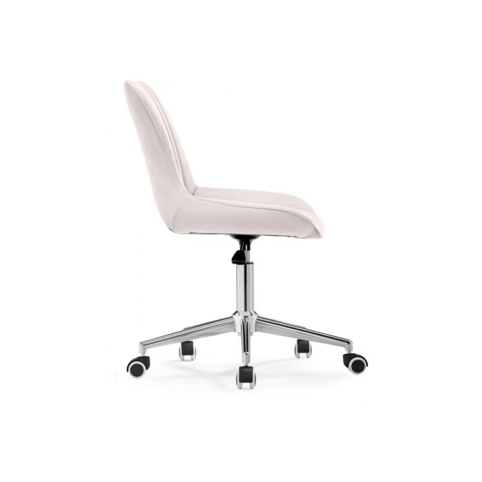 Компьютерное кресло Сеона молочный / хром