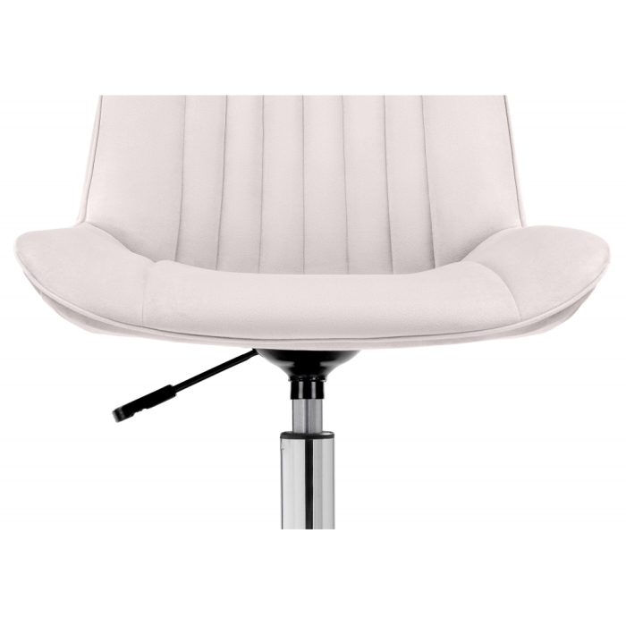 Компьютерное кресло Сеона молочный / хром