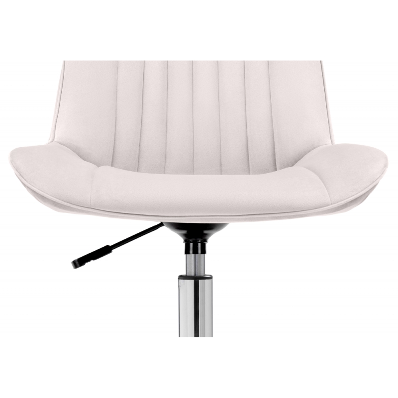 Компьютерное кресло Сеона молочный / хром