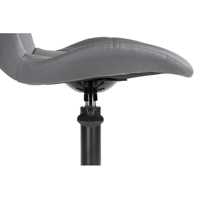 Компьютерное кресло Вальд экокожа серое