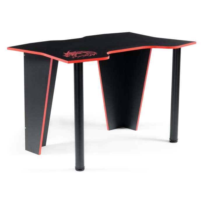 Компьютерный стол Алид 115,5х77х73,5 черный / красный