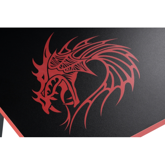 Компьютерный стол Алид 115,5х77х73,5 черный / красный