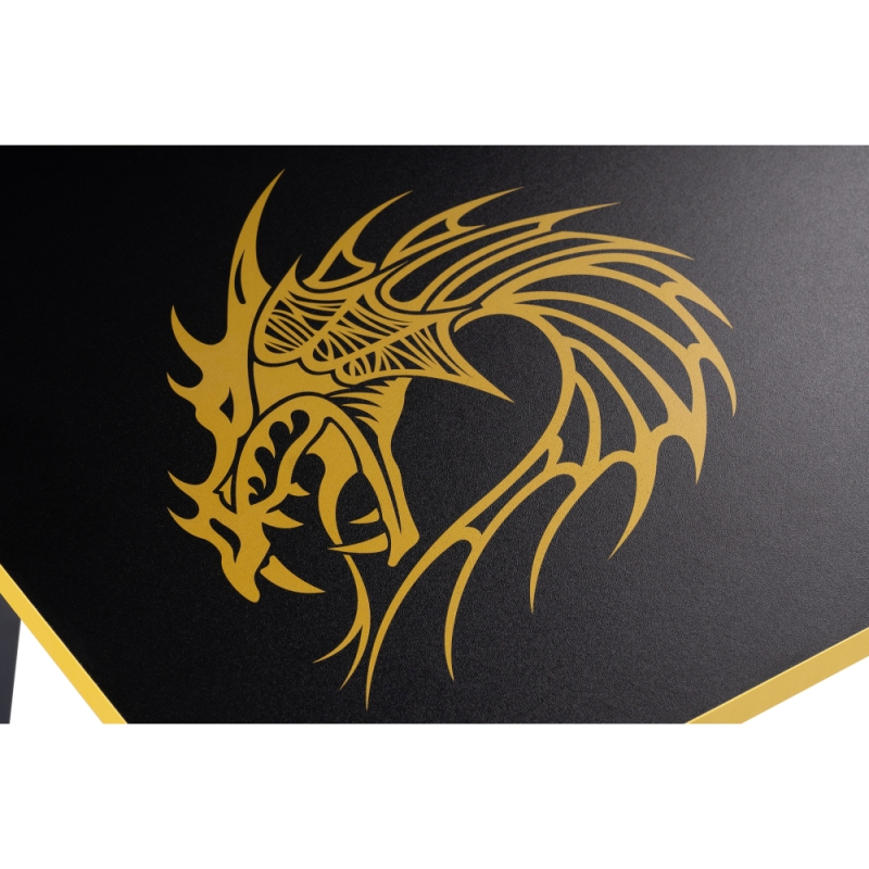 Компьютерный стол Алид 115,5х77х73,5 черный / желтый