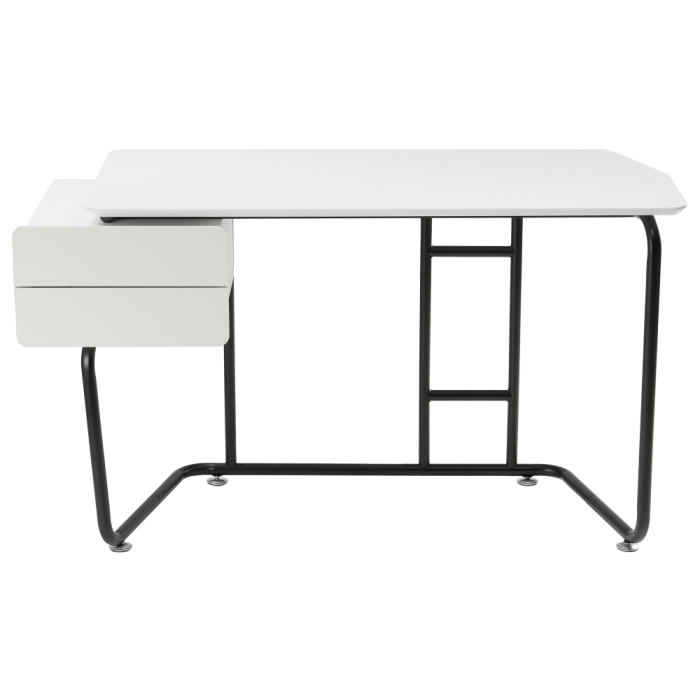 Компьютерный стол Desk 131х58х76 white / black