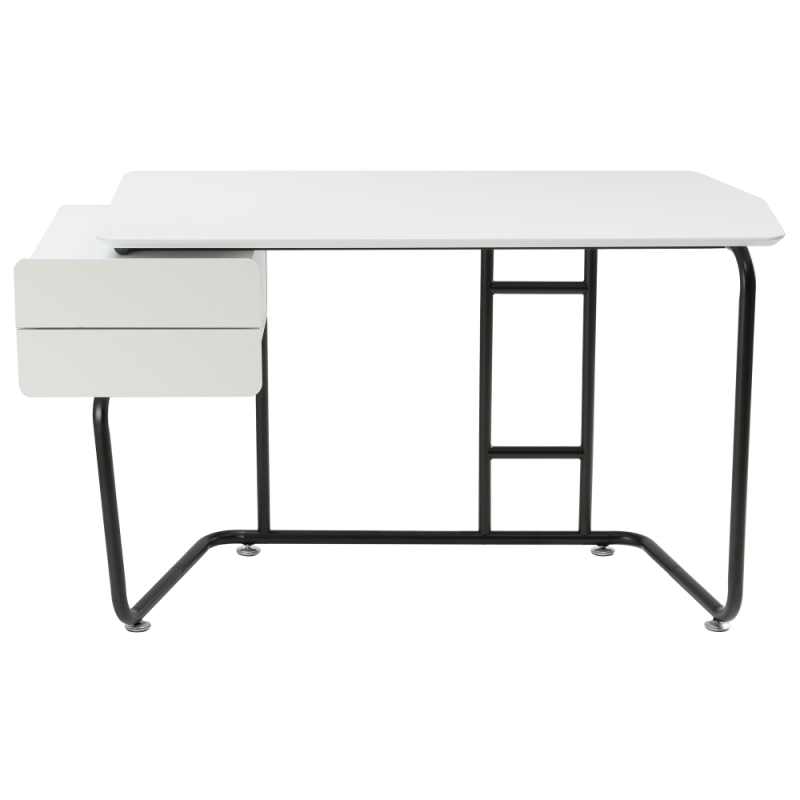 Компьютерный стол Desk 131х58х76 white / black
