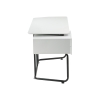 Компьютерный стол Desk 131х58х76 white / black
