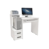 Компьютерный стол Джаз-24 99,6х49,4х86,4 левый белый
