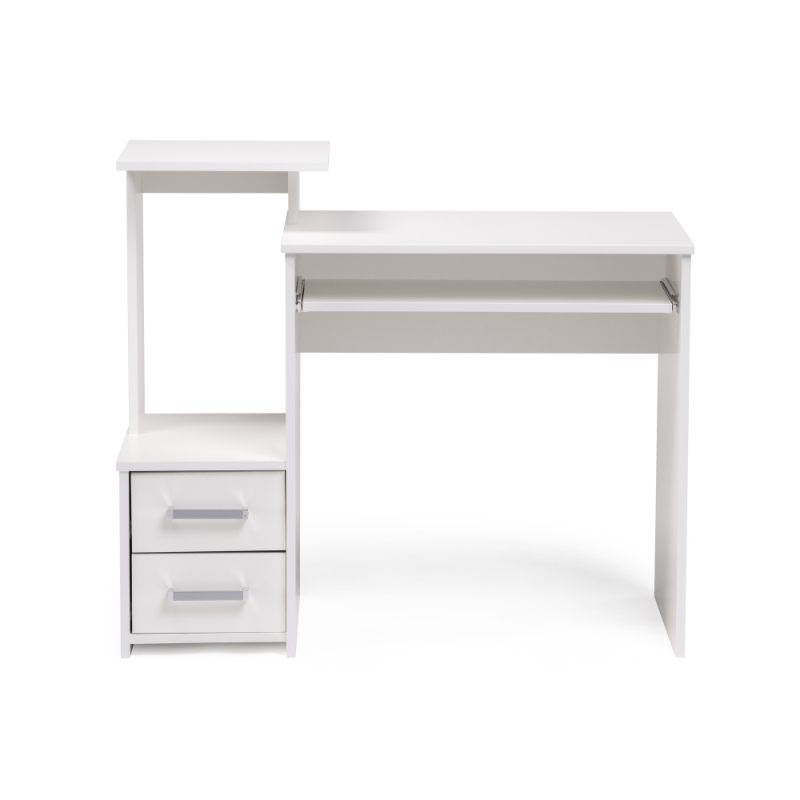 Компьютерный стол Джаз-24 99,6х49,4х86,4 левый белый