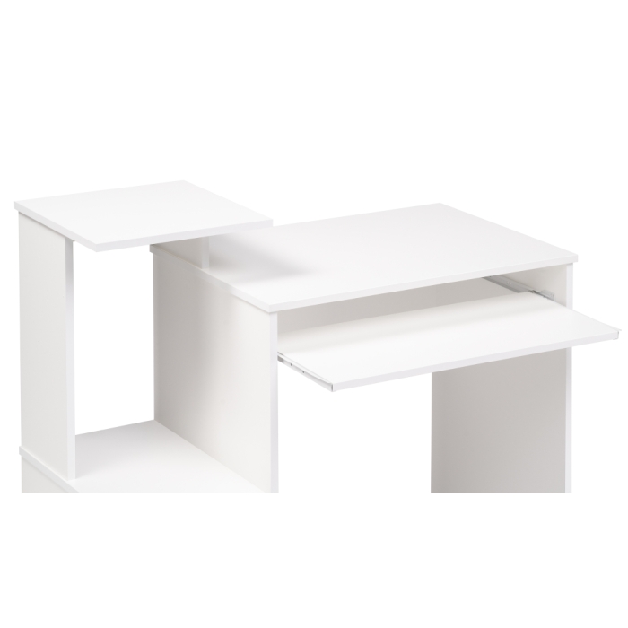 Компьютерный стол Джаз-24 99,6х49,4х86,4 левый белый