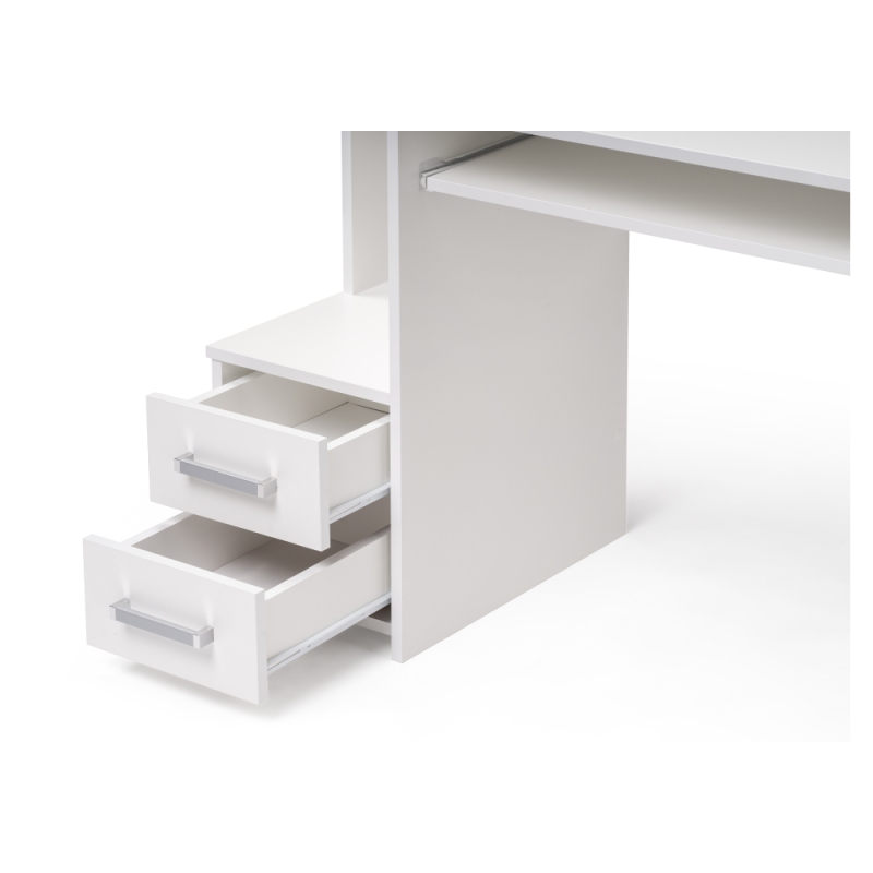 Компьютерный стол Джаз-24 99,6х49,4х86,4 левый белый