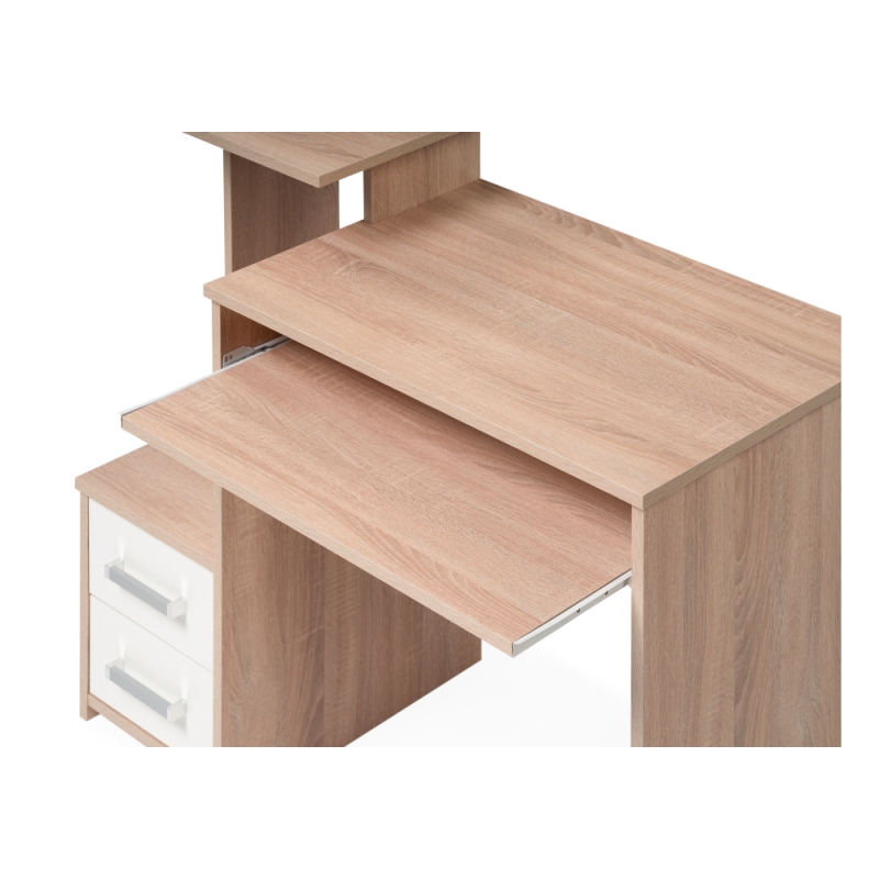 Компьютерный стол Джаз-24 99,6х49,4х86,4 левый дуб сонома