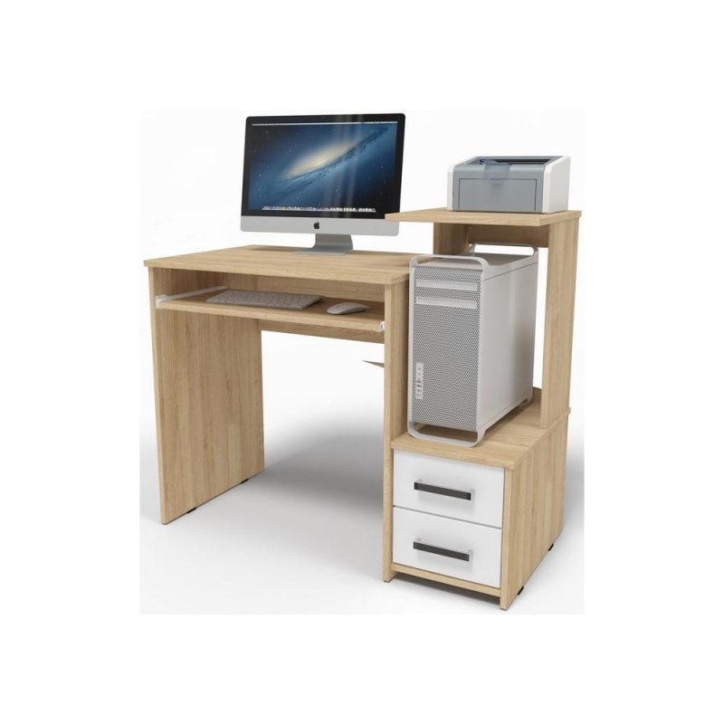 Компьютерный стол Джаз-24 99,6х49,4х86,4 правый дуб сонома