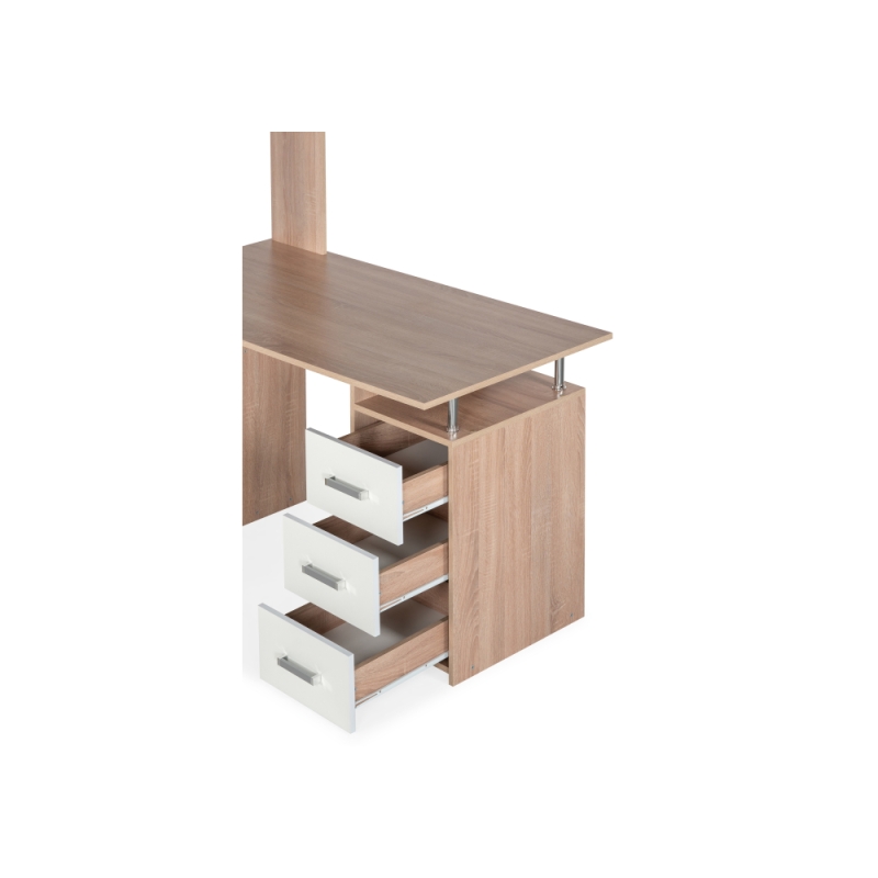 Компьютерный стол КС15 142,7х130х175,2 левый дуб сонома