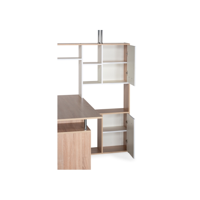 Компьютерный стол КС15 правый 142,7х130х175,2 дуб сонома