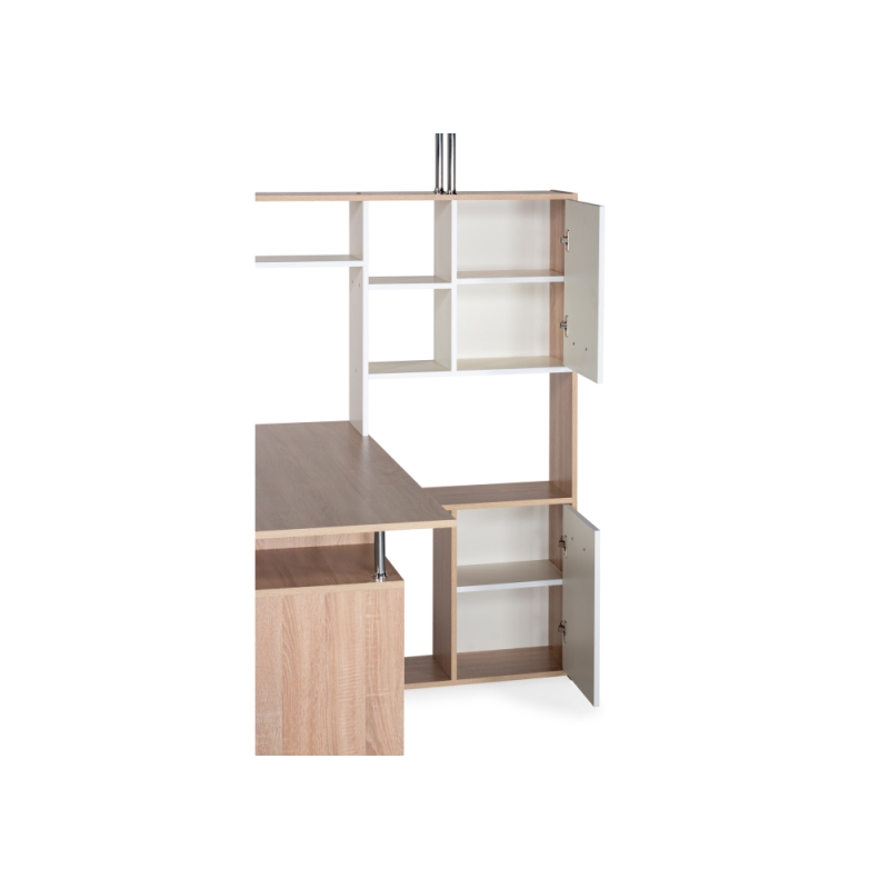 Компьютерный стол КС15 правый 142,7х130х175,2 дуб сонома