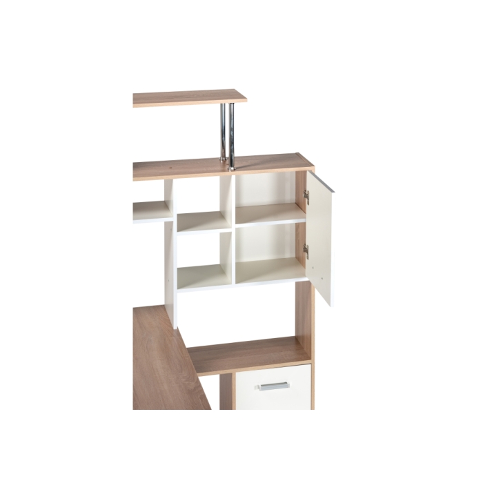 Компьютерный стол КС15 правый 142,7х130х175,2 дуб сонома