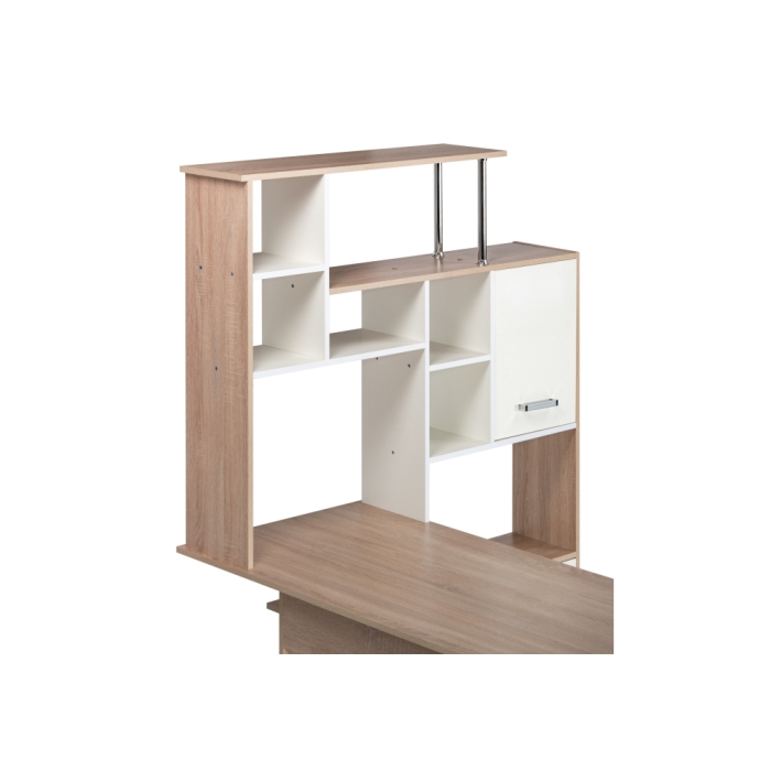 Компьютерный стол КС15 правый 142,7х130х175,2 дуб сонома