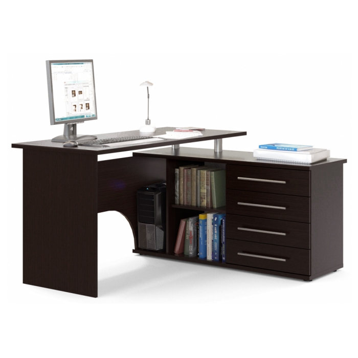 Компьютерный стол КСТ-109П правый венге