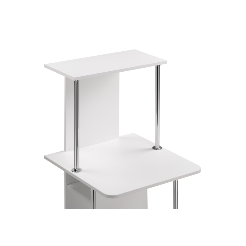 Компьютерный стол КСТ-12 60х60х125,5 белый