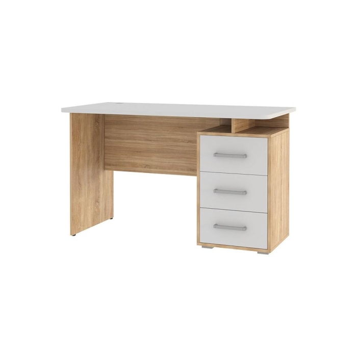 Компьютерный стол Лайт-2 120х60х75 см дуб сонома / белый