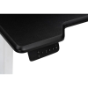 Компьютерный стол Маркос с механизмом подъема 120х75х75 черная шагрень / белый