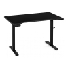 Компьютерный стол Маркос с механизмом подъема 120х75х75 черный /шагрень черная
