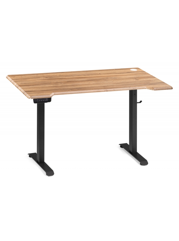 Компьютерный стол Маркос с механизмом подъема 140х80х75 дуб вотан / черный