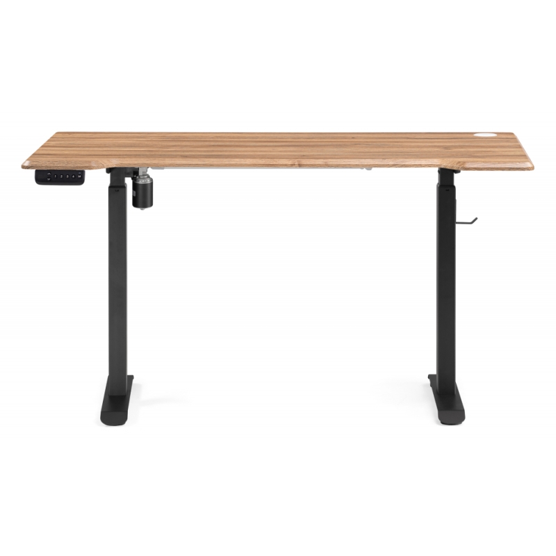 Компьютерный стол Маркос с механизмом подъема 140х80х75 дуб вотан / черный