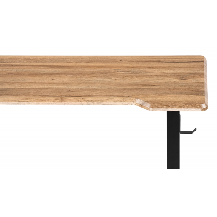 Компьютерный стол Маркос с механизмом подъема 140х80х75 дуб вотан / черный