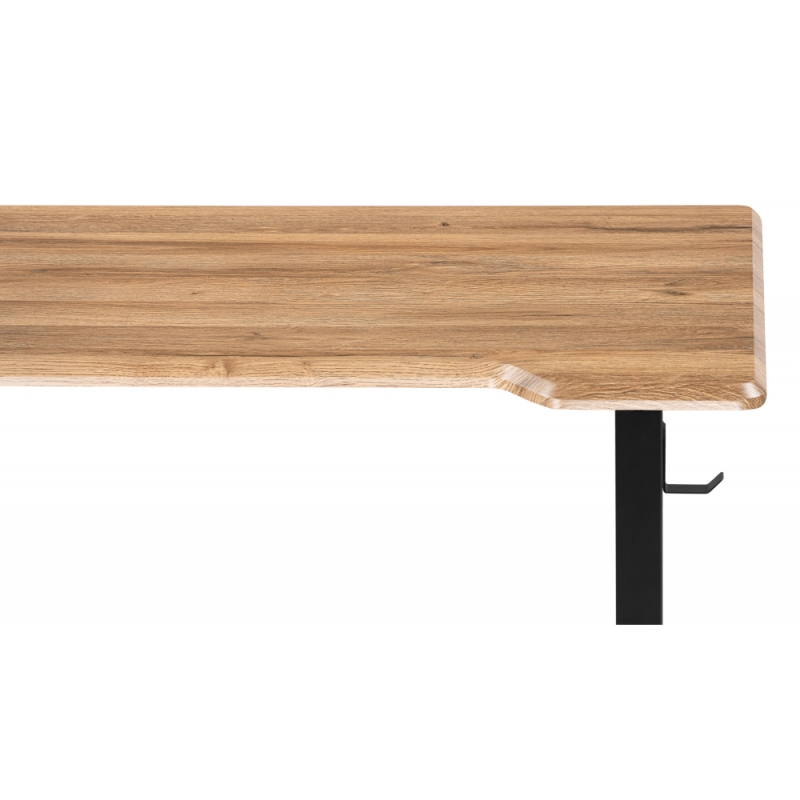 Компьютерный стол Маркос с механизмом подъема 140х80х75 дуб вотан / черный