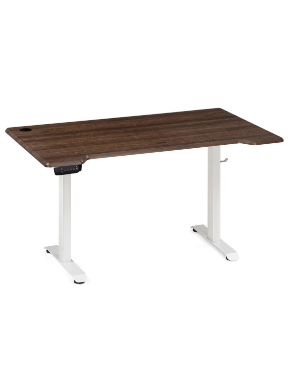 Компьютерный стол Маркос с механизмом подъема 140х80х75 орех кантри / белый