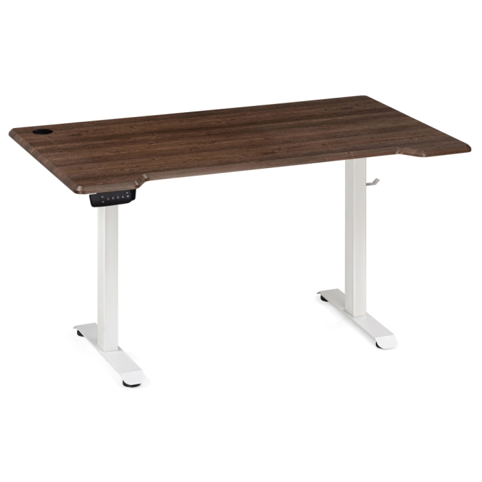 Компьютерный стол Маркос с механизмом подъема 140х80х75 орех кантри / белый
